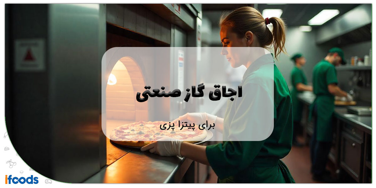 این تصویر اجاق گاز صنعتی برای پیتزا پزی است