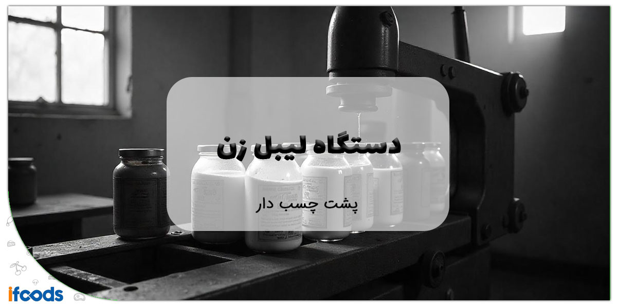 این تصویر دستگاه لیبل زن پشت چسب دار است
