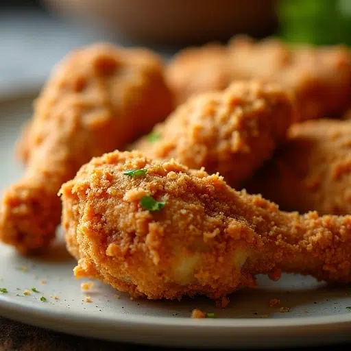 عکس راز مرغ سوخاری رستورانی و پفکی با آرد سوخاری در منزل