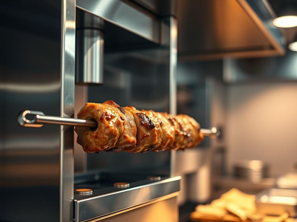 عکس راهنمای جامع خرید و انتخاب بهترین دستگاه شاورما صنعتی (کباب ترکی و دونر کباب)