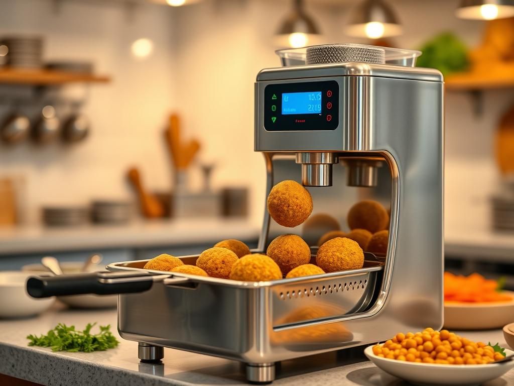 عکس خرید دستگاه فلافل زن رومیزی کوچک در تبریز؛ کارایی بالا با هزینه مناسب