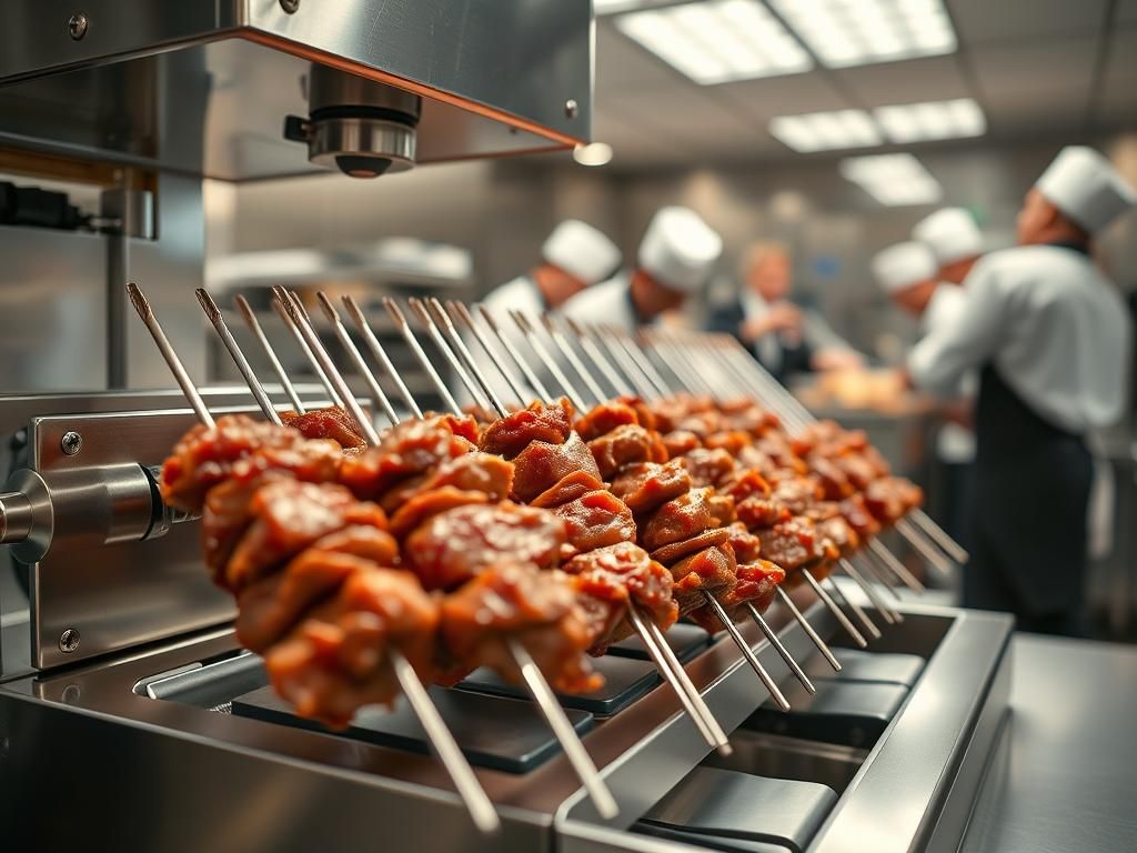 عکس دستگاه کباب سیخ کن در اصفهان؛ کیفیت بالا و قیمت مناسب