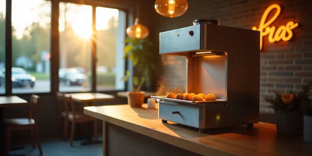 عکس دستگاه فلافل زن اتوماتیک کوچک: راهنمای جامع خرید، قیمت و افزایش بهره‌وری کسب‌وکار