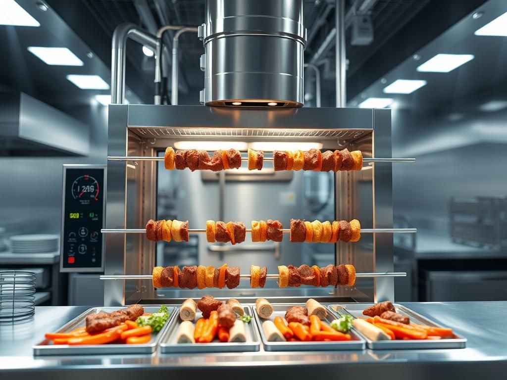 عکس کباب زن صنعتی اتوماتیک در اصفهان؛ کیفیت بالا و قیمت مناسب