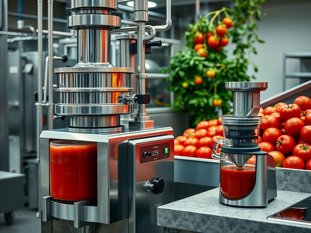 عکس دستگاه آبگیری گوجه در قزوین: راهنمای خرید (خانگی و صنعتی)