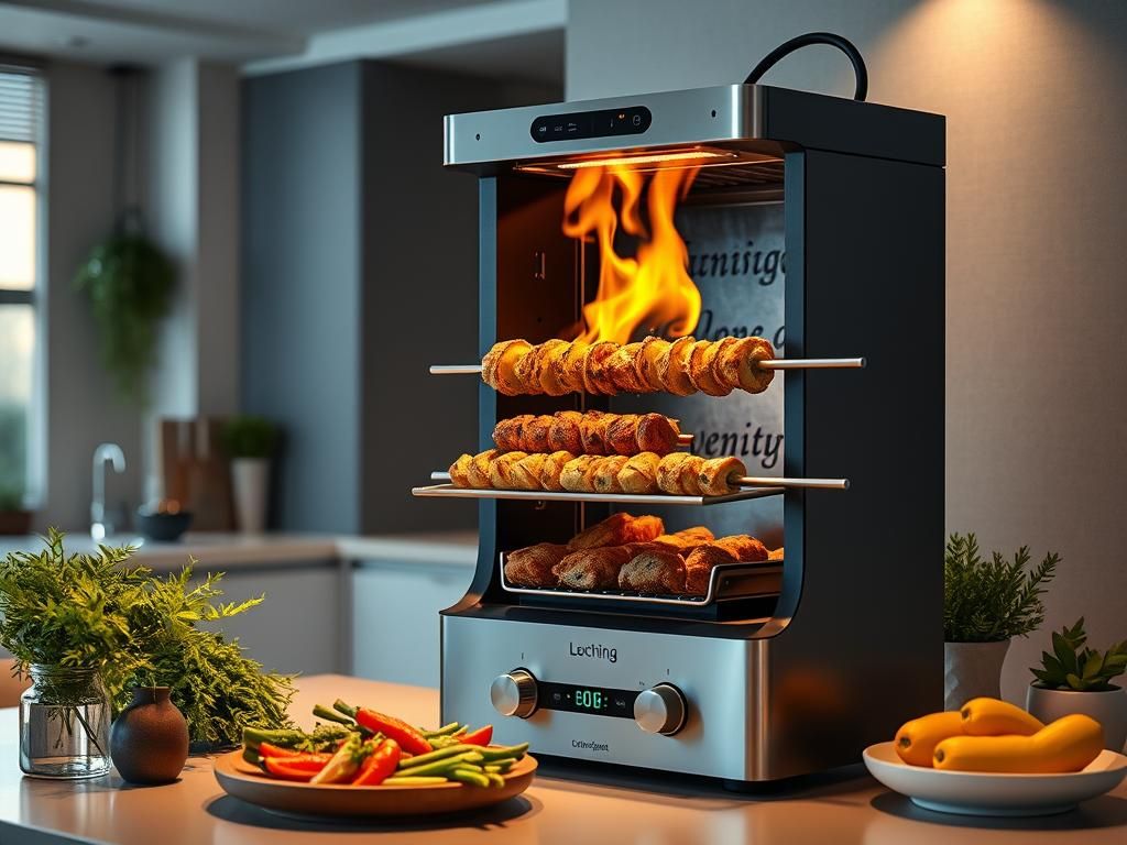 عکس کباب پز برقی ایستاده: راهنمای جامع خرید و پخت کباب بدون دود