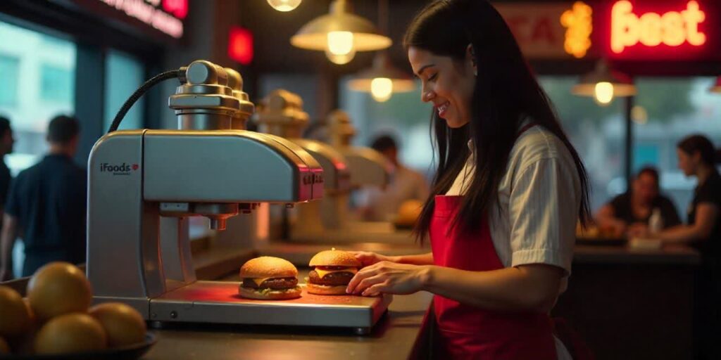 عکس خرید دستگاه همبرگر زن خانگی در اصفهان با ارسال سریع