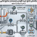 عکس راهنمای جامع خرید فلومتر و لیترشمار صنایع غذایی؛ از اندازه‌گیری شیر تا سرکه و آب‌ میوه